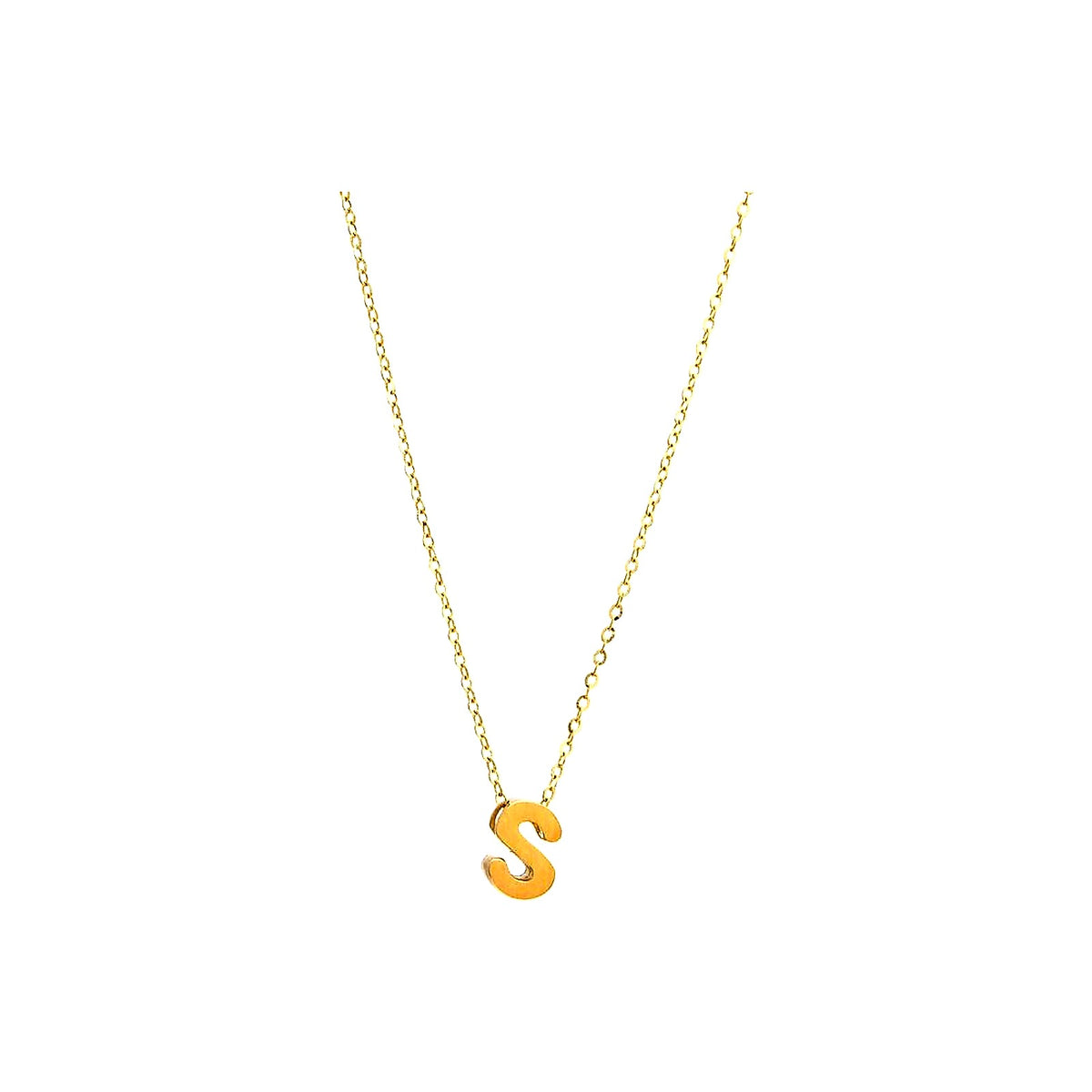 8mm Collar Oro 14k Inicial