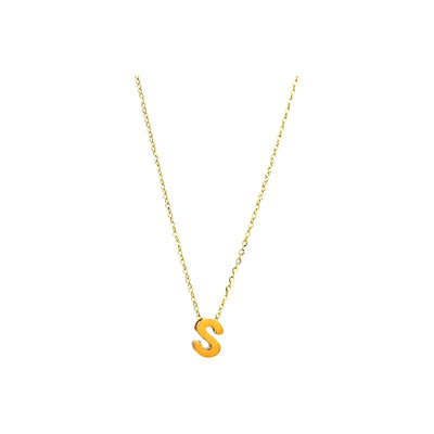 8mm Collar Oro 14k Inicial