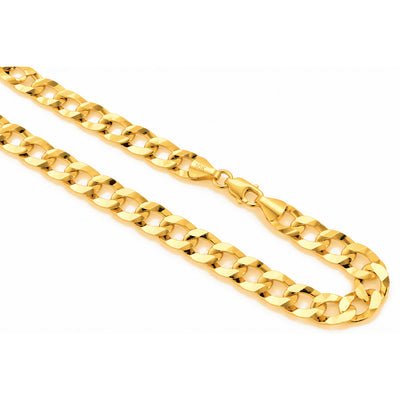 6mm Cadena Oro 10k Cubana Sólida Corte Brillo 24 Pulgadas