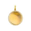 20mm Dije Oro 14k Medalla Pavé