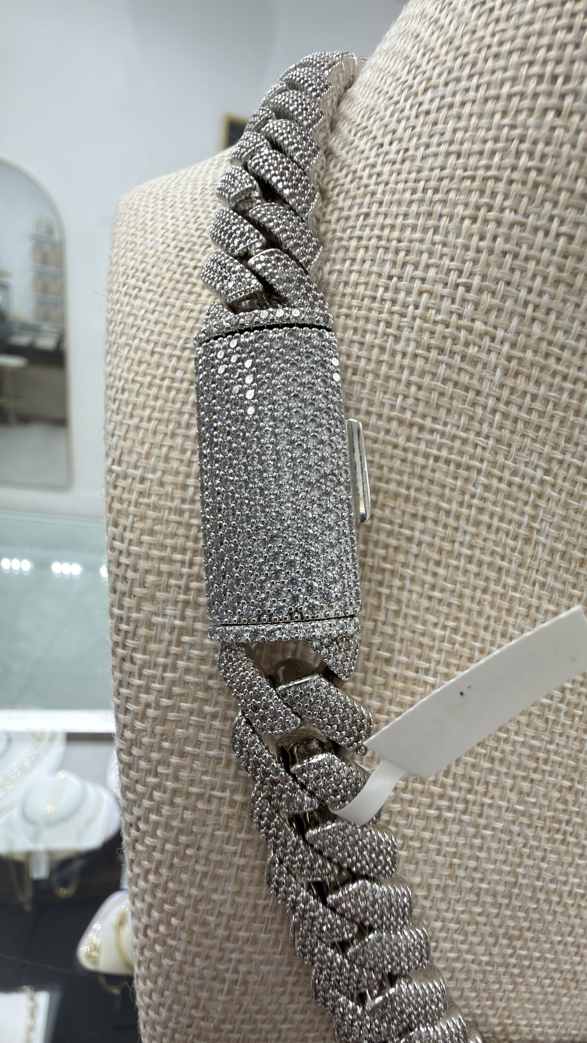 15MM Cadena Cubana Pavé Zirconia