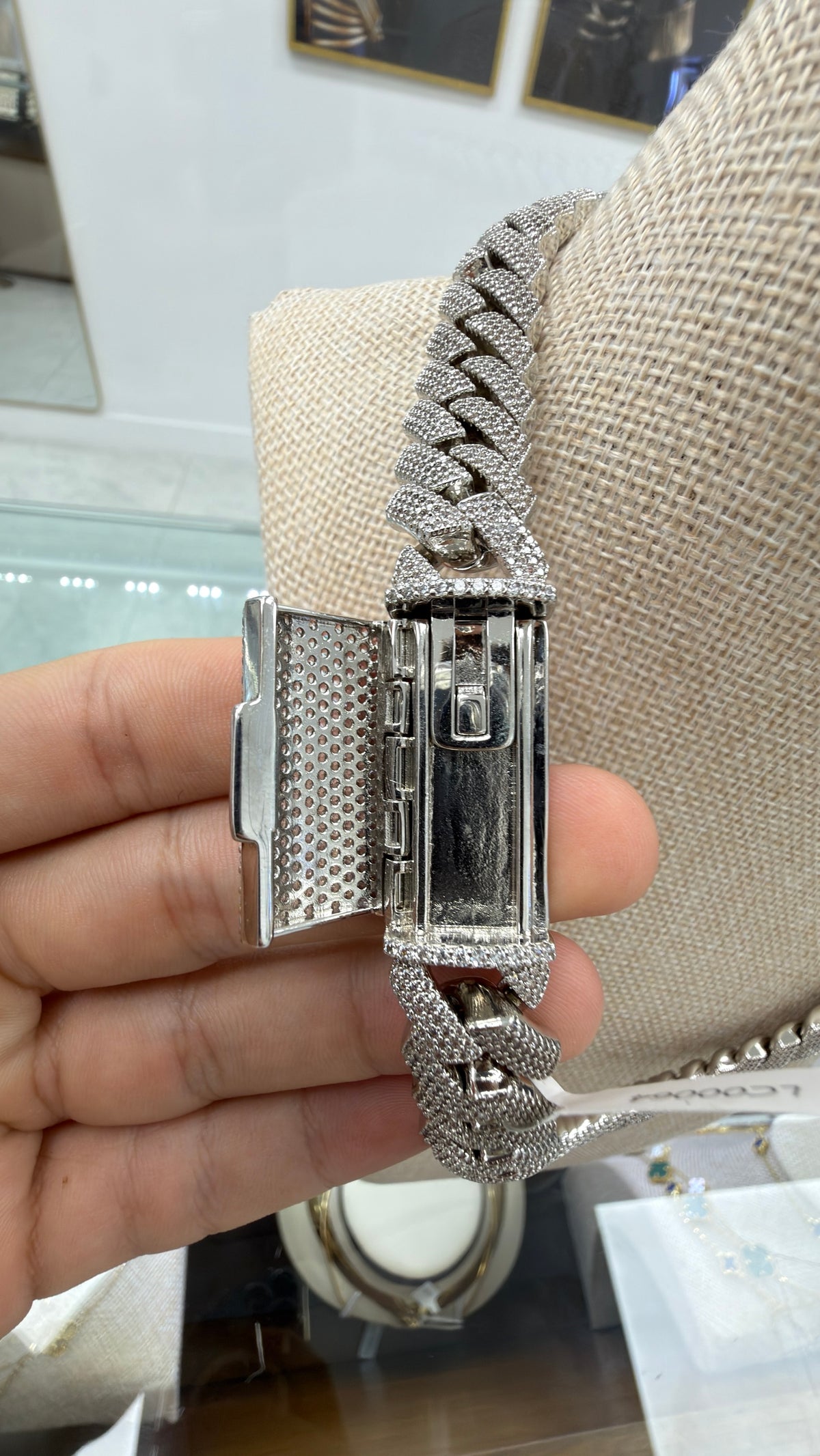 15MM Cadena Cubana Pavé Zirconia