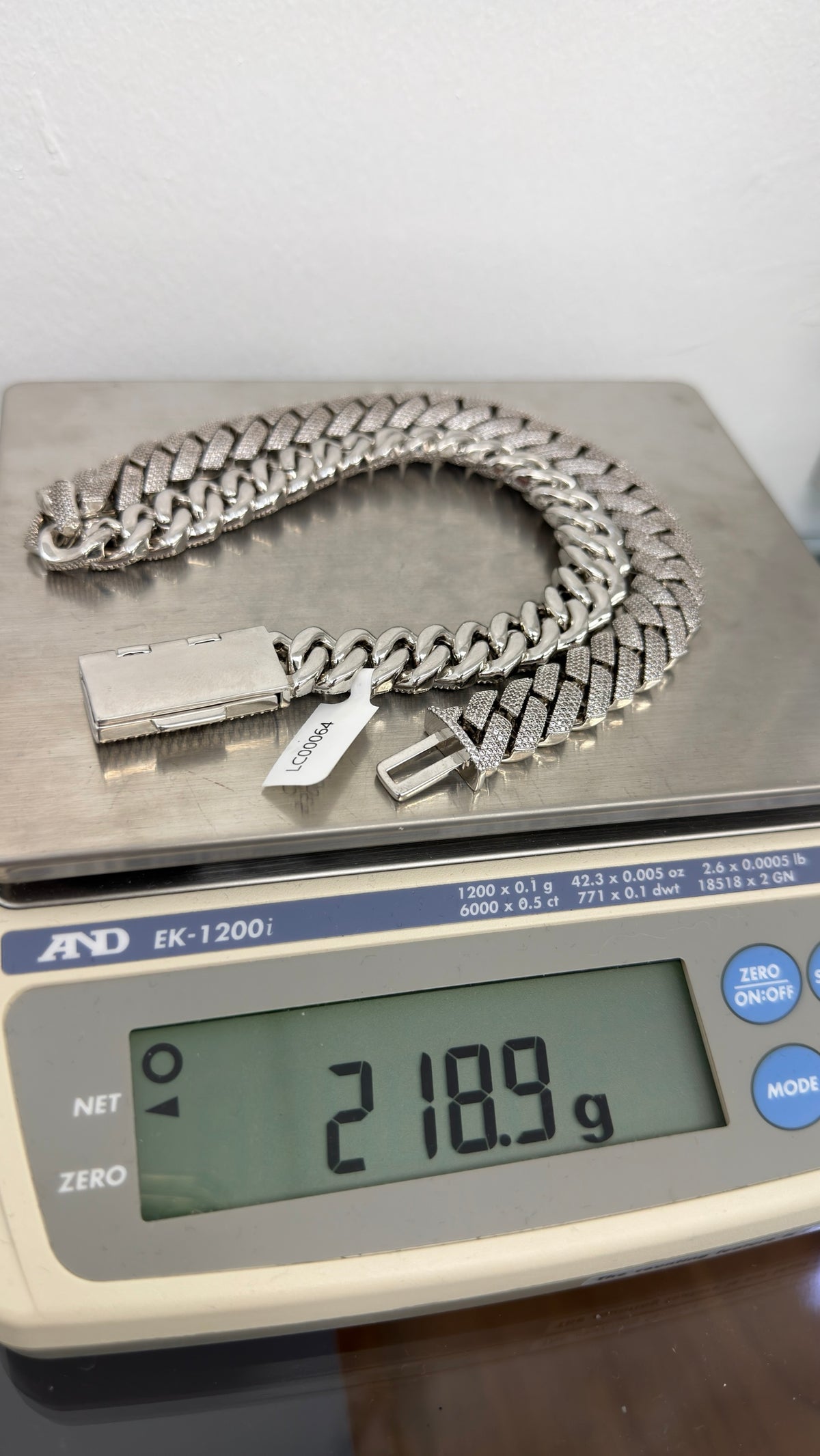 15MM Cadena Cubana Pavé Zirconia