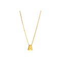 2.9mm Collar Oro 14k Inicial con Diamantes Naturales