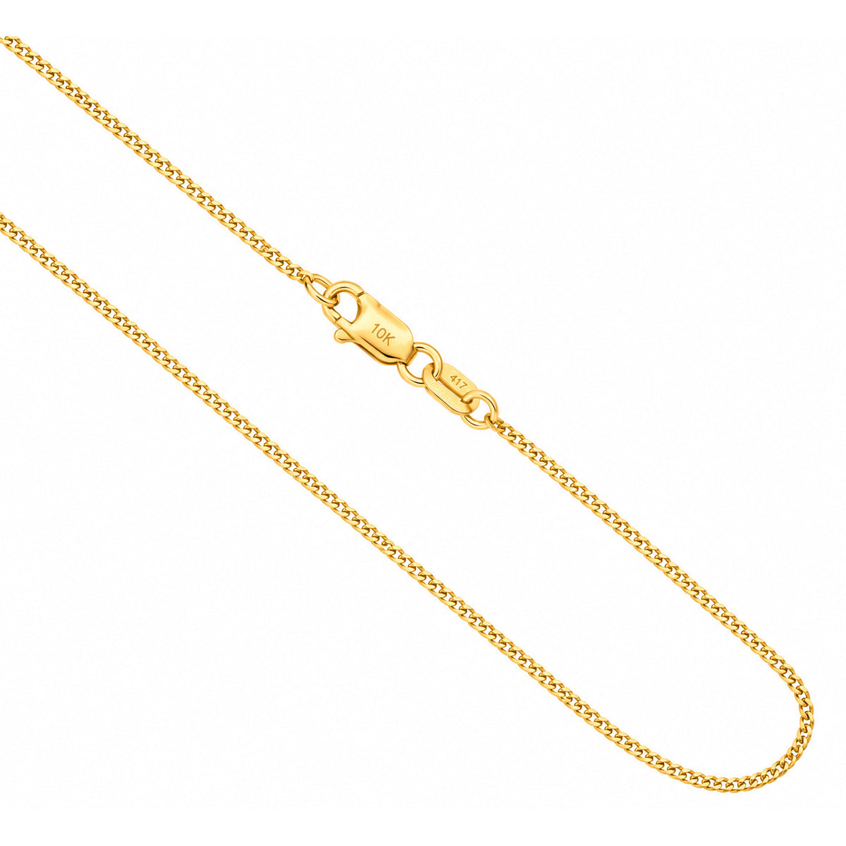 Cadena Oro 10k Cubana 1mm