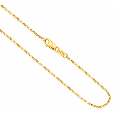 Cadena Oro 10k Cubana 1mm