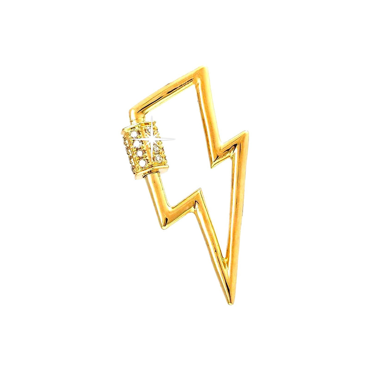 11x22mm Dije Oro 14k Pavé con Diamantes Naturales