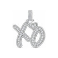 Dije XO con Corazón Moissanite S925