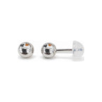 Aretes para Bebé Oro 14k Bolita Lisa