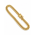 Brazalete de Dama Oro 10k Cubano Semisólido