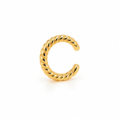 Ear Cuff Oro 14k Torcido