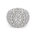 Anillo Cluster Moissanite S925