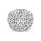 Anillo Cluster Moissanite S925
