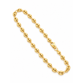 4mm Brazalete de Dama Oro 10k Eslabones Abombados Tipo Mariner
