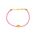 8x6mm Brazalete de Dama Oro 14k Corazón Pavé con Diamantes Naturales
