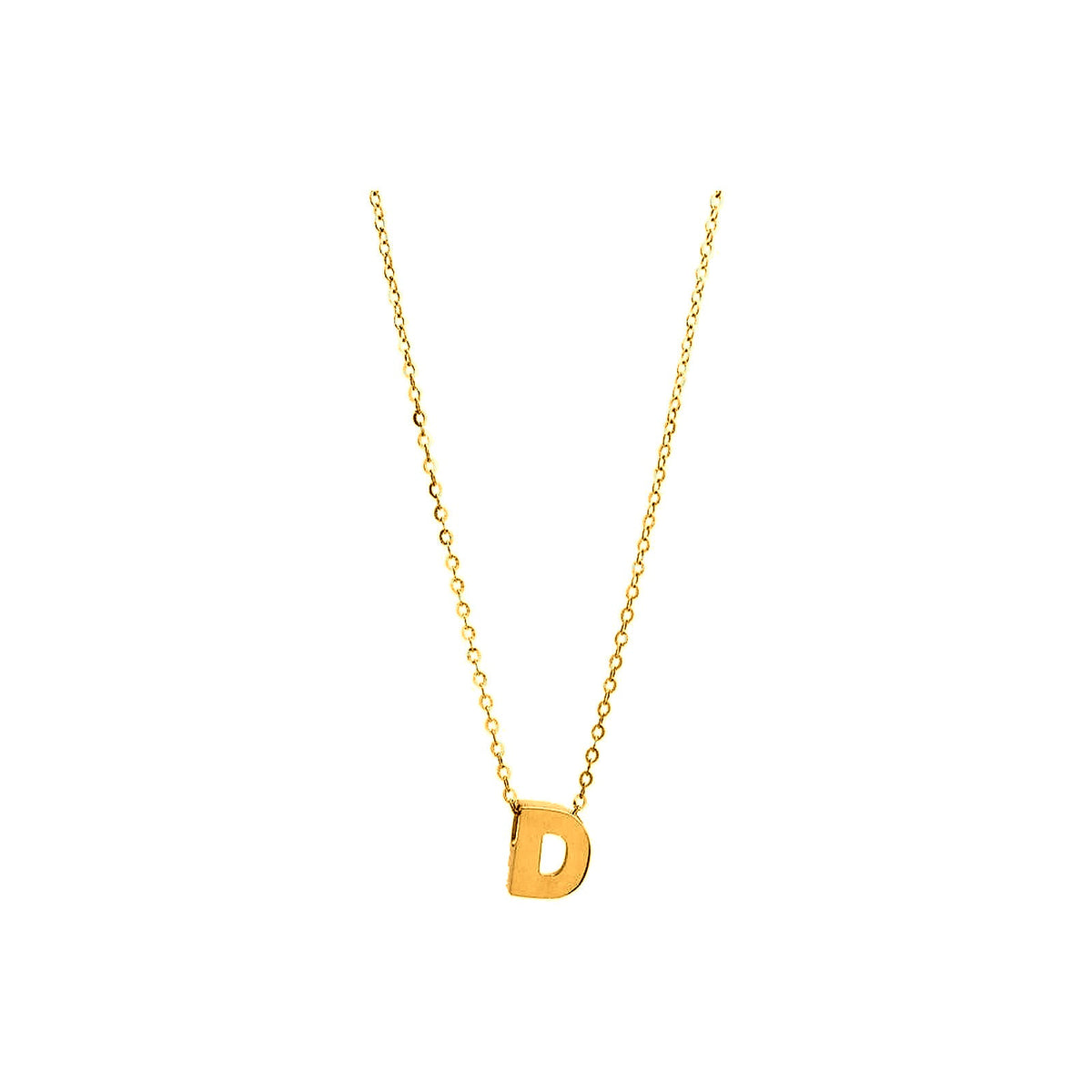 8mm Collar Oro 14k Inicial