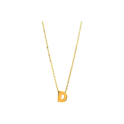 8mm Collar Oro 14k Inicial