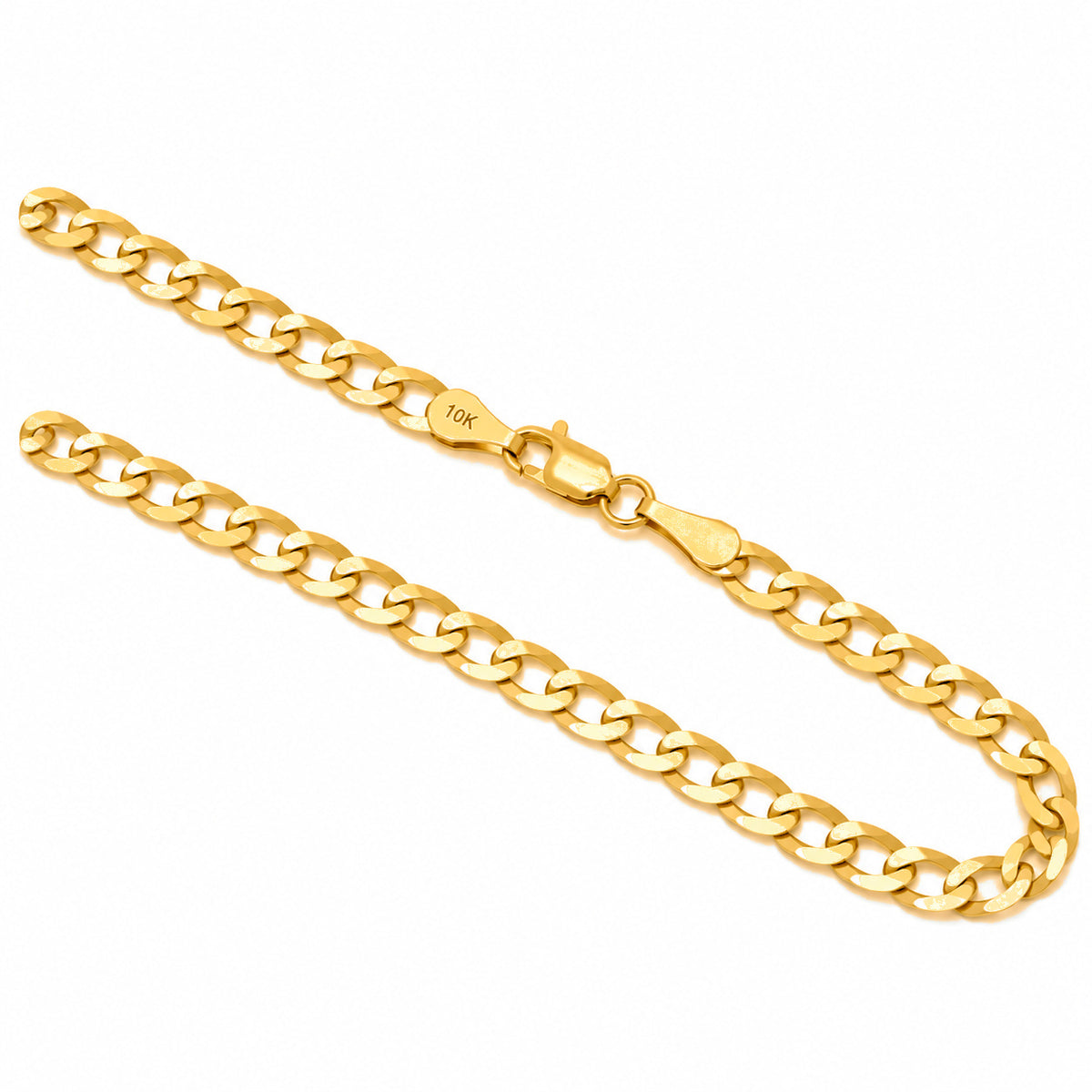Cadena Oro 10k Cubana 3mm 22 Pulgadas