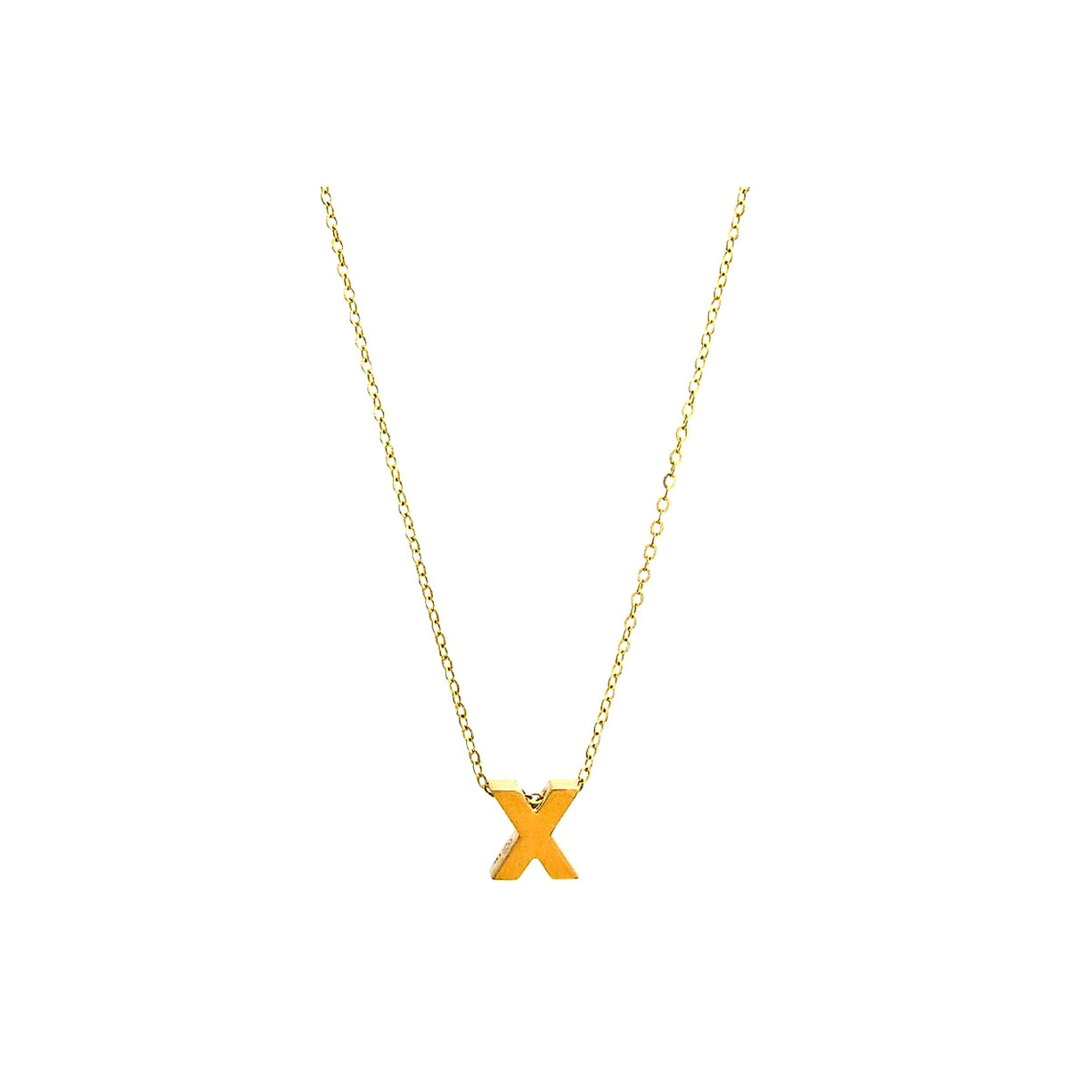 8mm Collar Oro 14k Inicial