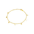 Brazalete de Dama Oro 14k Redondos con Diamantes Naturales