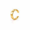 Ear Cuff Oro 14k Liso Ancho