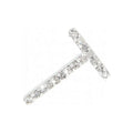 Dije Oro Blanco 14k Inicial con Diamantes Naturales
