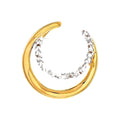 12mm Dije Oro 14k Pavé con Diamantes Naturales