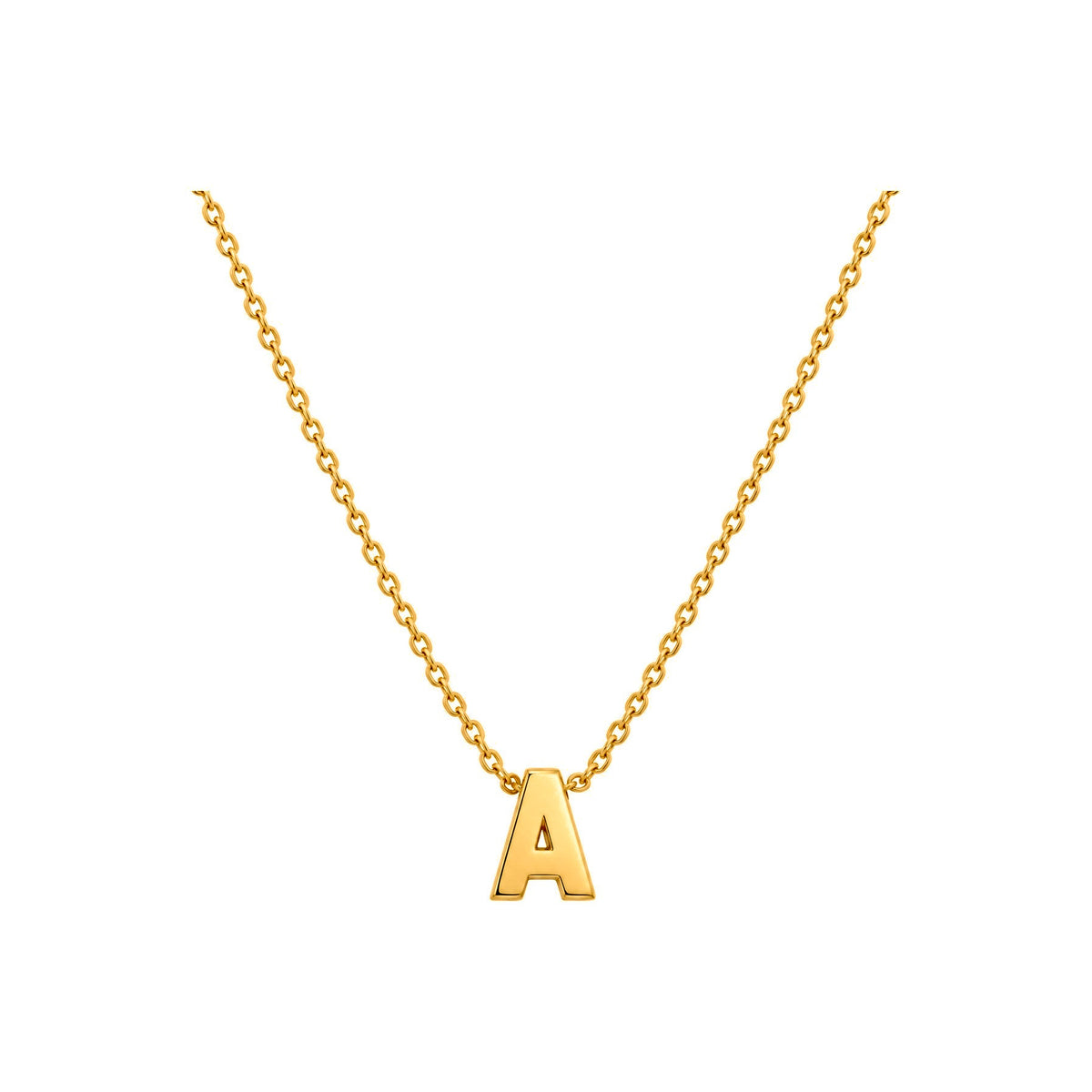 Dije Letra A Oro 10k Lisa