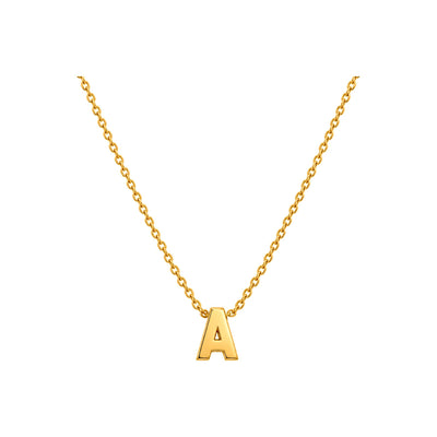 Dije Letra A Oro 10k Lisa