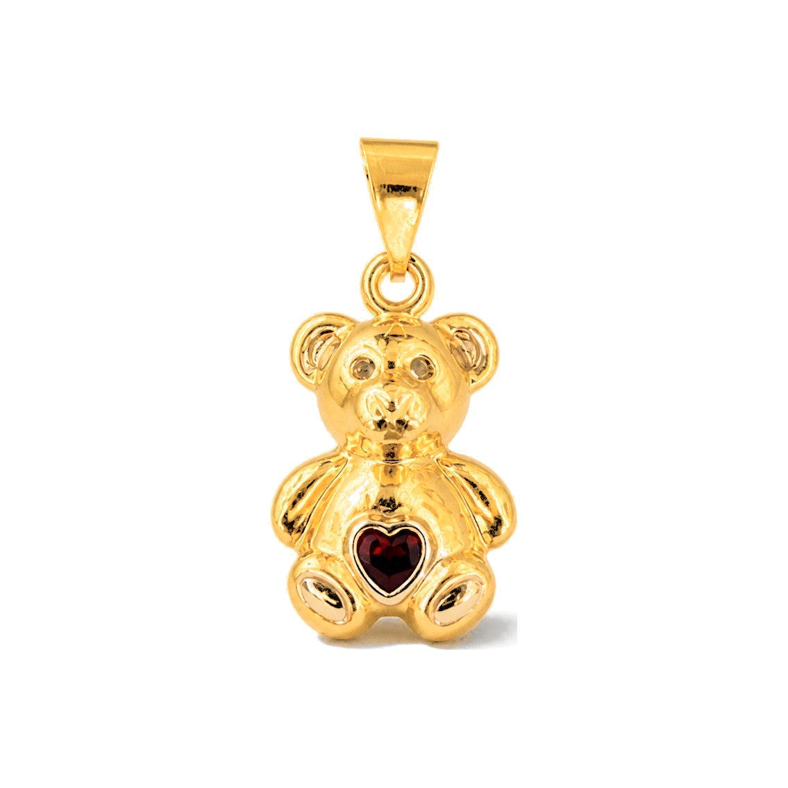 Dije Osito con Corazón Oro 10k 25mm