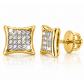 Aretes para Bebé Oro 10k Kite con Diamantes Naturales