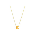 8mm Collar Oro 14k Inicial con Diamantes Naturales