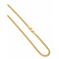 Cadena Oro 10k Cubana Sólida 2.5mm 18 Pulgadas