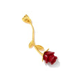 Dije Rosa Oro 14k Esmaltada