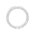 11.4mm Dije Oro Blanco 14k Redondos con Diamantes Naturales