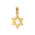 Dije Oro 14k Estrella con Diamantes Naturales