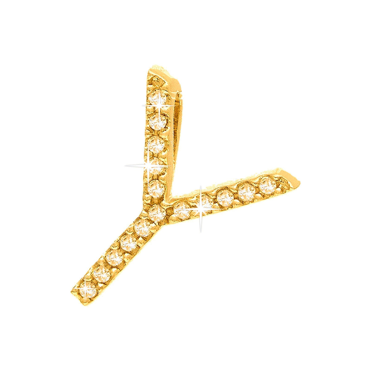 Dije Oro 14k Inicial con Diamantes Naturales