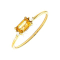 Anillo de Dama Oro 14k con Citrino y Diamantes Naturales