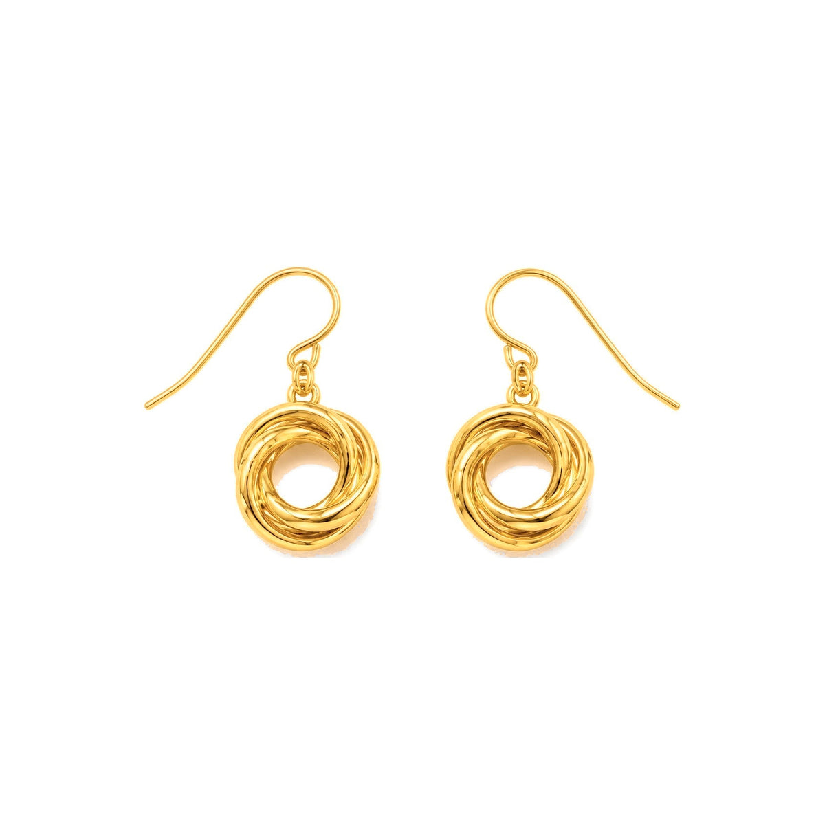 Aretes Nudo Oro 14k