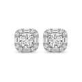 Aretes Cluster Baguette Moissanite S925