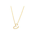 Collar Oro 14k Inicial Pavé con Diamantes Naturales