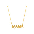 5x20mm Collar Oro 14k Pavé con Diamantes Naturales