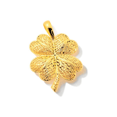 Dije Trébol de 4 Hojas Oro 14k Filigrana