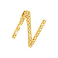 Dije Oro 14k Inicial Pavé con Diamantes Naturales
