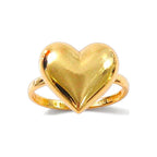 Anillo de Dama Oro 10k Corazón Inflado Pulido - Crea7 Jewelry (foto 1 de 2)