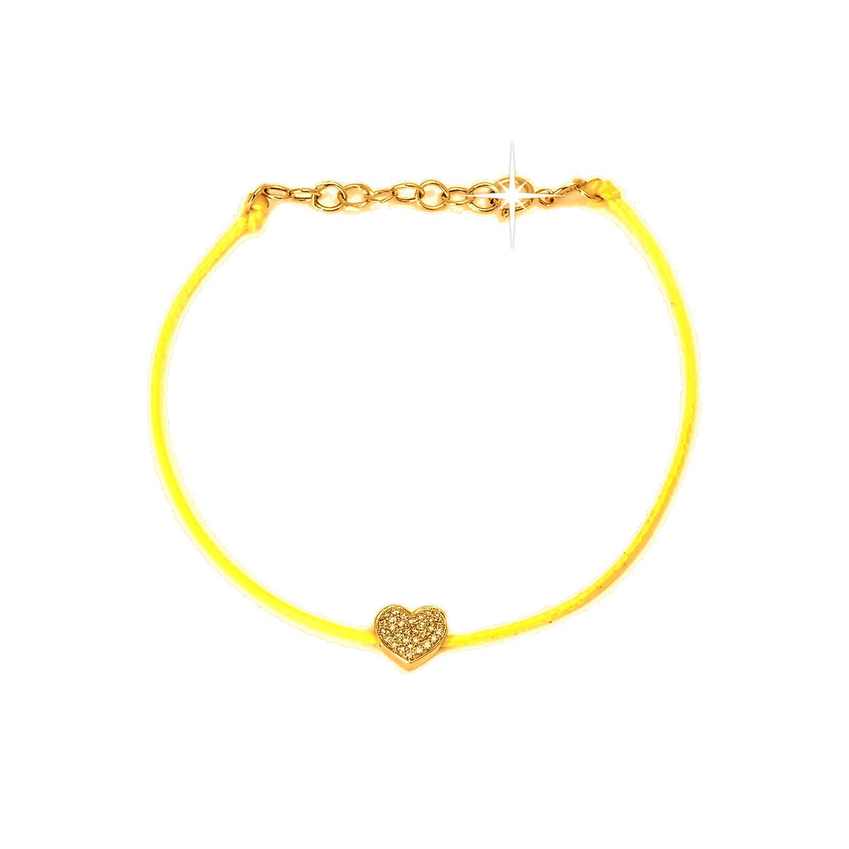 8x6mm Brazalete de Dama Oro 14k Corazón Pavé con Diamantes Naturales