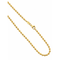 Cadena Oro 14k Bolitas Facetadas 2.5mm 18 Pulgadas