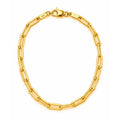 Brazalete Oro 10k Eslabón Paperclip