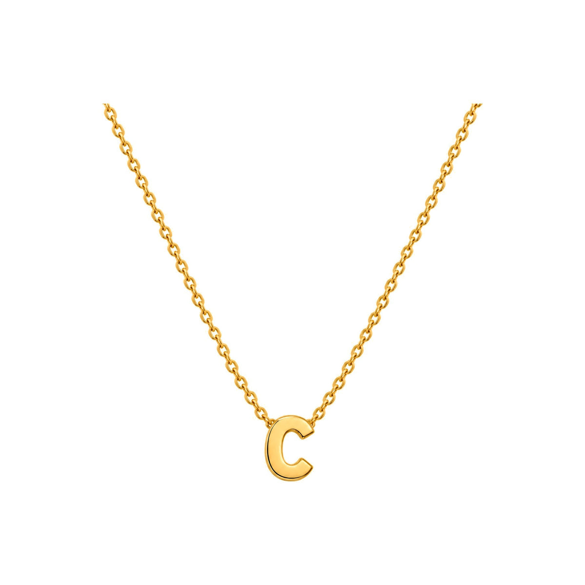 Dije Letra C Oro 10k Lisa