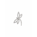 18.5x13.3mm Dije Libélula Oro Blanco 14k con Diamantes Naturales